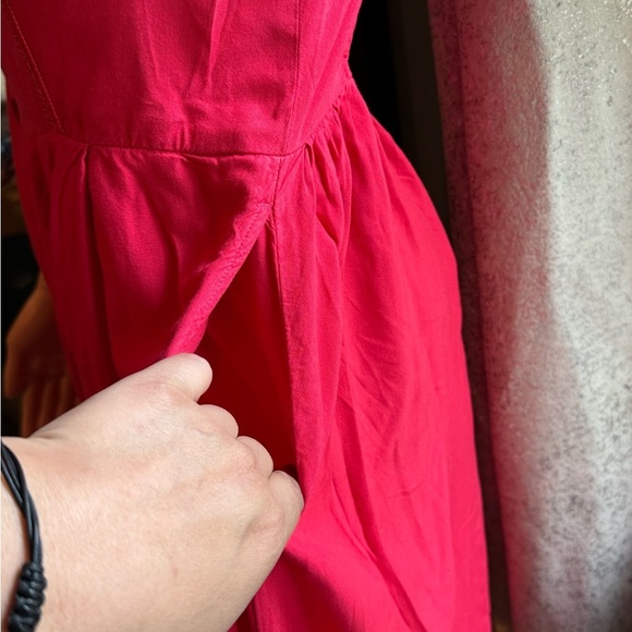 SO Red Halter A-Line Midi Dress - Picture 4 of 5